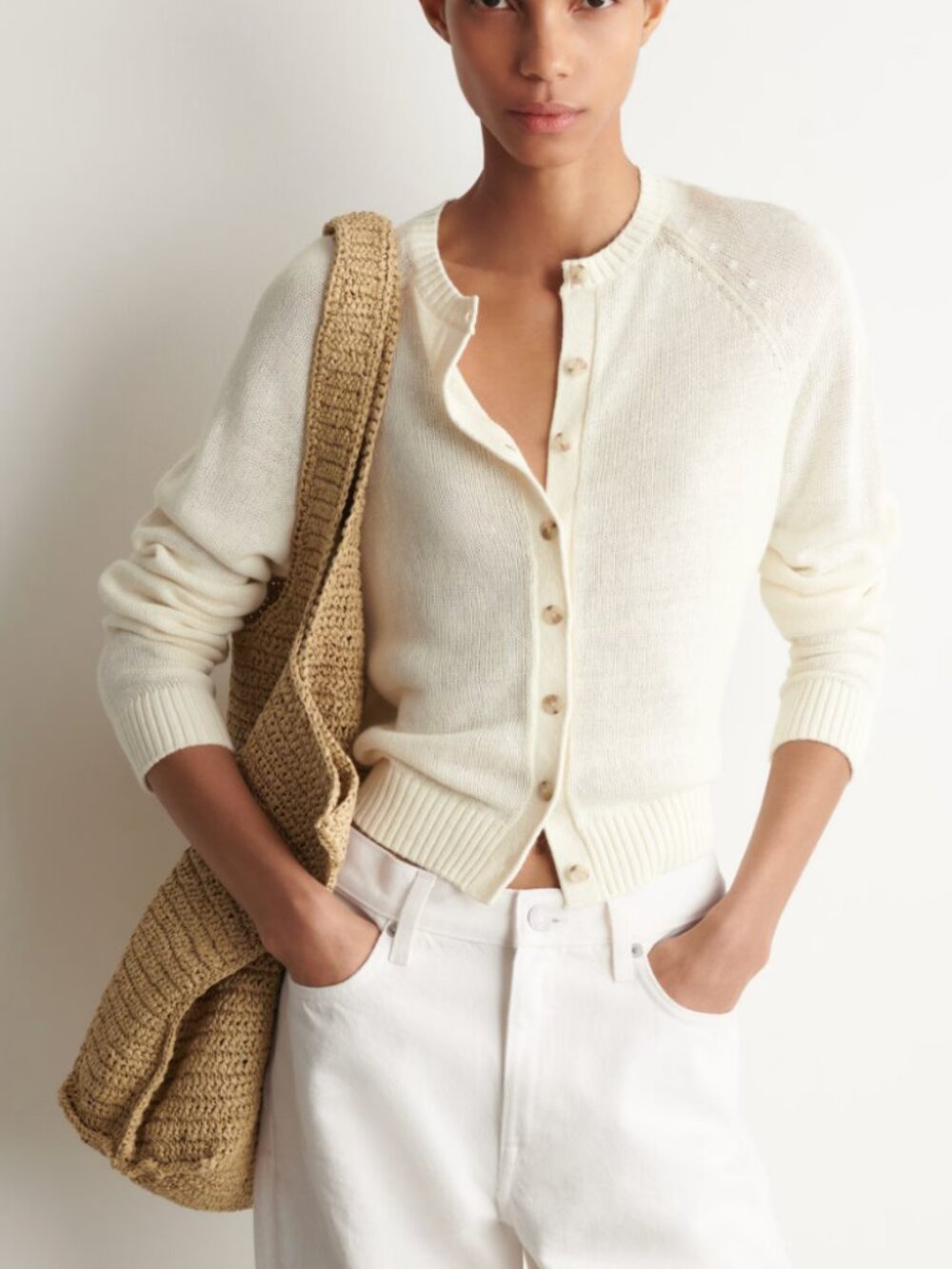 COS Knitted Linen Cardigan